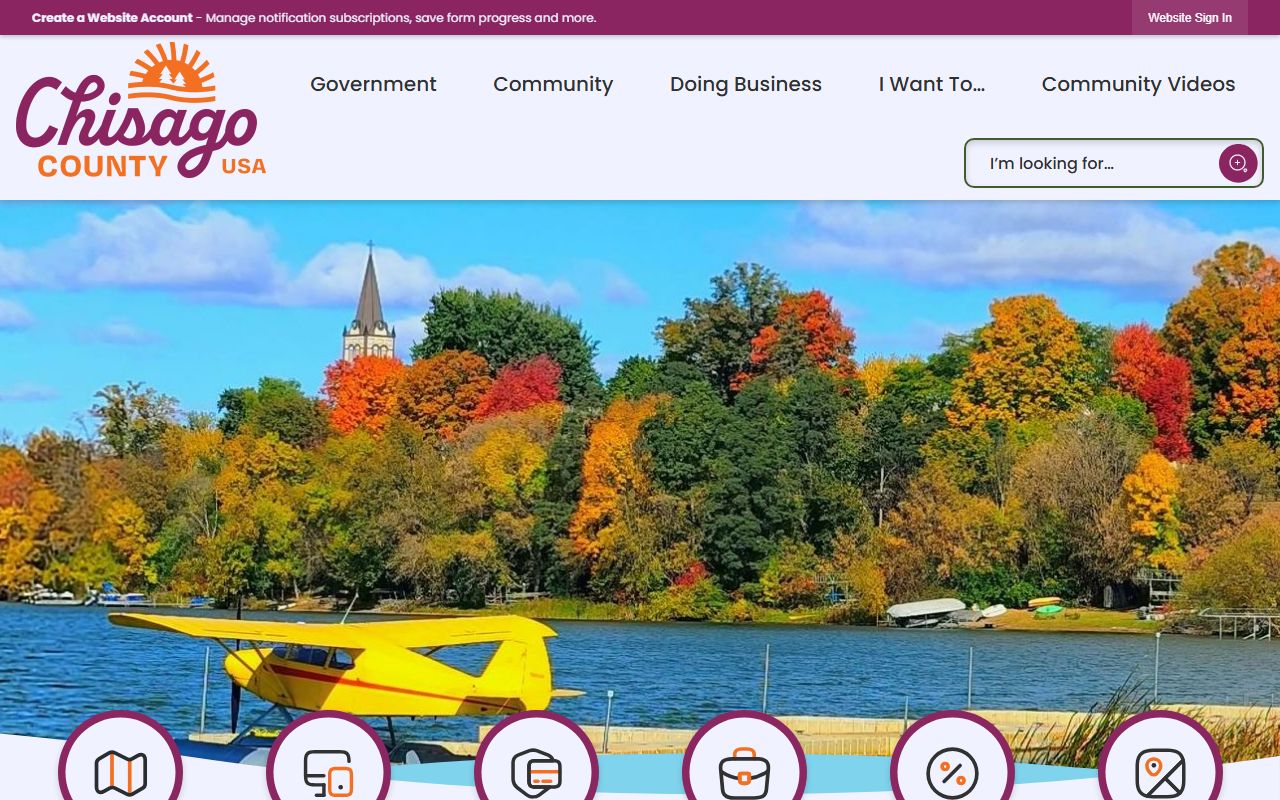 Chisago County government website for jail roster and county services